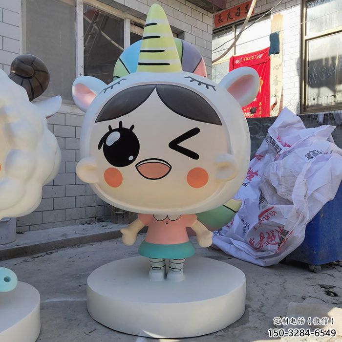 彩绘娃娃雕塑 动漫雕塑 步行街摆件 彩绘娃娃雕塑 动漫雕塑 步行街摆件