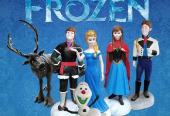 冰雪奇缘雕塑 商业街卡通雕塑 售楼处摆件