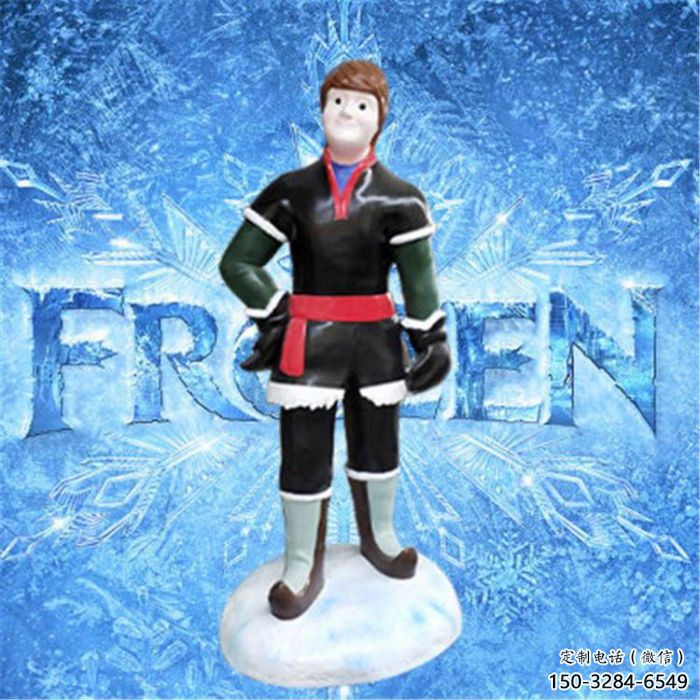 抽象冰雪奇缘雕塑 店门口彩绘雕塑 步行街摆件 抽象冰雪奇缘雕塑 店门口彩绘雕塑 步行街摆件