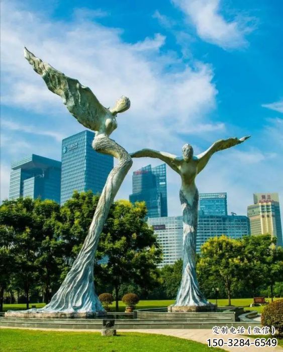 庭院飞人雕塑 城市彩绘雕塑 卡通小品 庭院飞人雕塑 城市彩绘雕塑 卡通小品