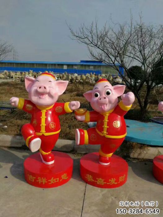卡通小猪佩奇雕塑 店门口园林雕塑 动漫小品 卡通小猪佩奇雕塑 店门口园林雕塑 动漫小品