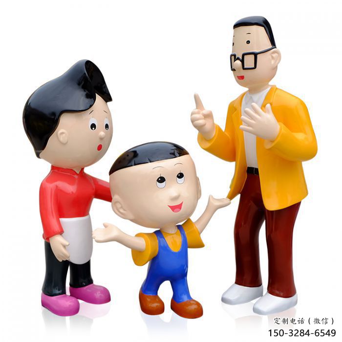 彩绘大头儿子雕塑 卡通雕塑 步行街摆件 彩绘大头儿子雕塑 卡通雕塑 步行街摆件