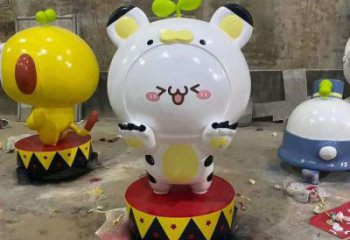 卡通迪士尼雕塑 店门口园林雕塑 彩绘小品