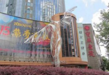 田间飞人雕塑 彩绘卡通雕塑 园林摆件