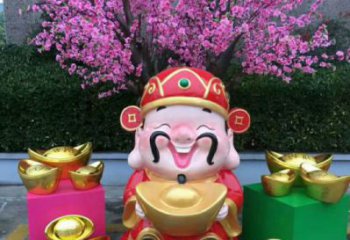 城市小猪佩奇雕塑 风景区彩绘雕塑 抽象摆件