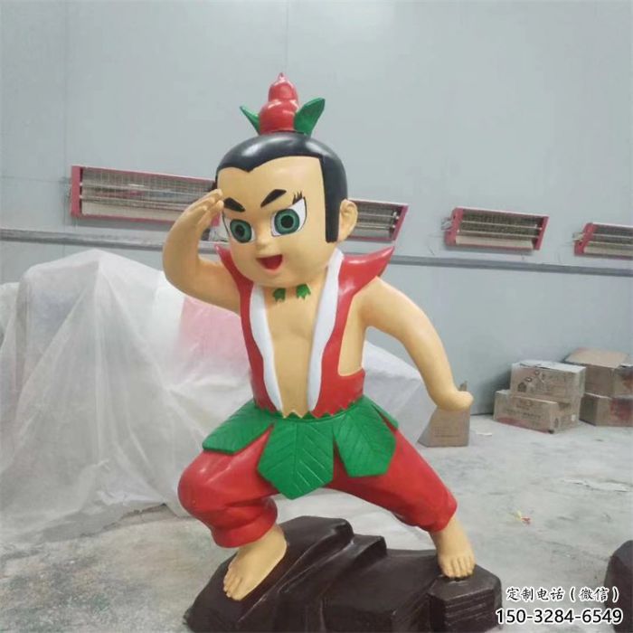 彩绘葫芦娃雕塑 卡通雕塑 步行街摆件 彩绘葫芦娃雕塑 卡通雕塑 步行街摆件