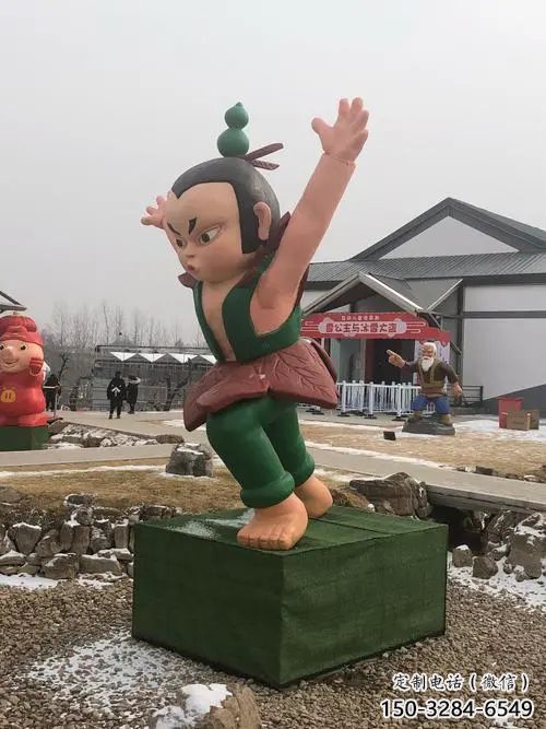 园林葫芦娃雕塑 城市广场雕塑 步行街摆件 园林葫芦娃雕塑 城市广场雕塑 步行街摆件