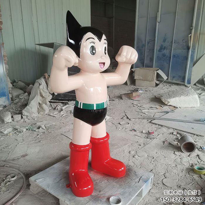 门口公仔雕塑 售楼处卡通雕塑 彩绘小品