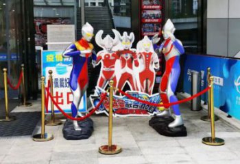 卡通奥特曼雕塑 店门口园林雕塑 卡通小品