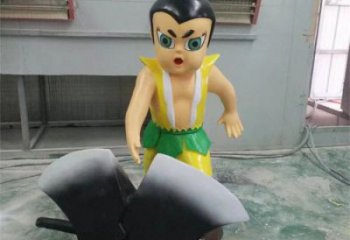 商场葫芦娃雕塑 卡通雕塑 店门口小品
