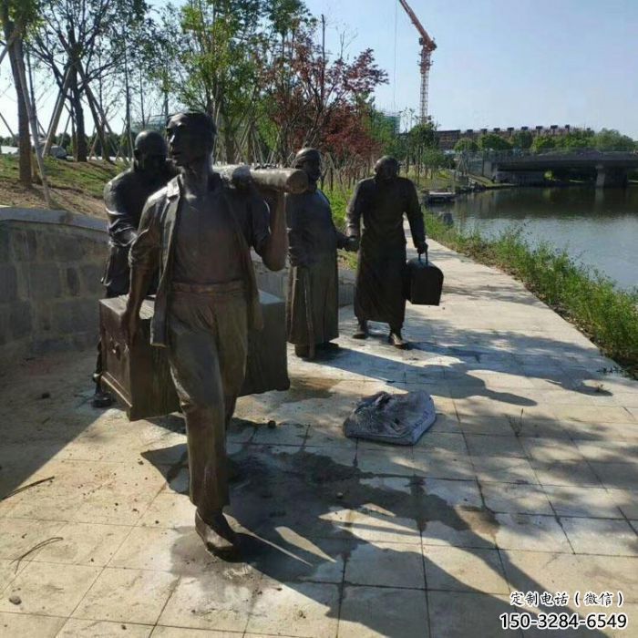 园林渔夫雕塑 城市广场雕塑 步行街摆件 园林渔夫雕塑 城市广场雕塑 步行街摆件