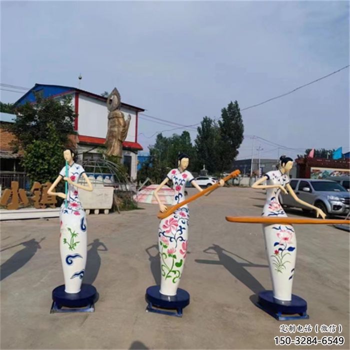 公园音乐人雕塑 酒店门口雕塑 仿真摆件 公园音乐人雕塑 酒店门口雕塑 仿真摆件