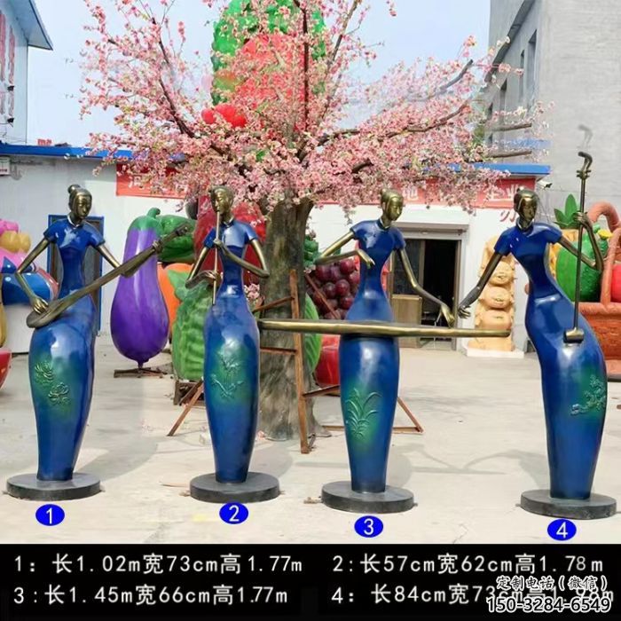 音乐人雕塑 风景区几何雕塑 广场小品