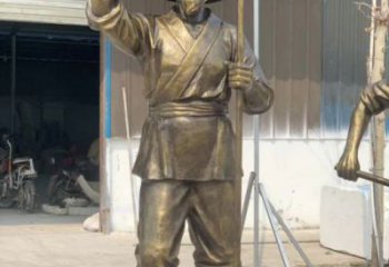 园林农夫雕塑 城市广场雕塑 步行街摆件