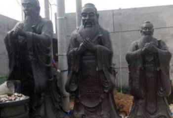 孔子雕塑 庭院学校雕塑 教育摆件
