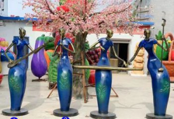 音乐人雕塑 风景区几何雕塑 广场小品