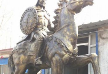 骑马人雕塑 风景区几何雕塑 广场小品