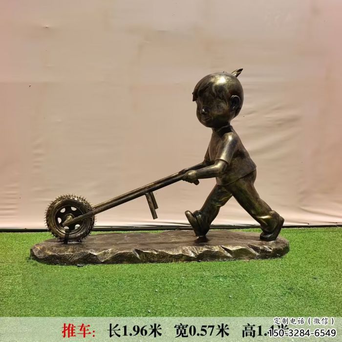庭院推车雕塑 城市彩绘雕塑 民俗小品 庭院推车雕塑 城市彩绘雕塑 民俗小品