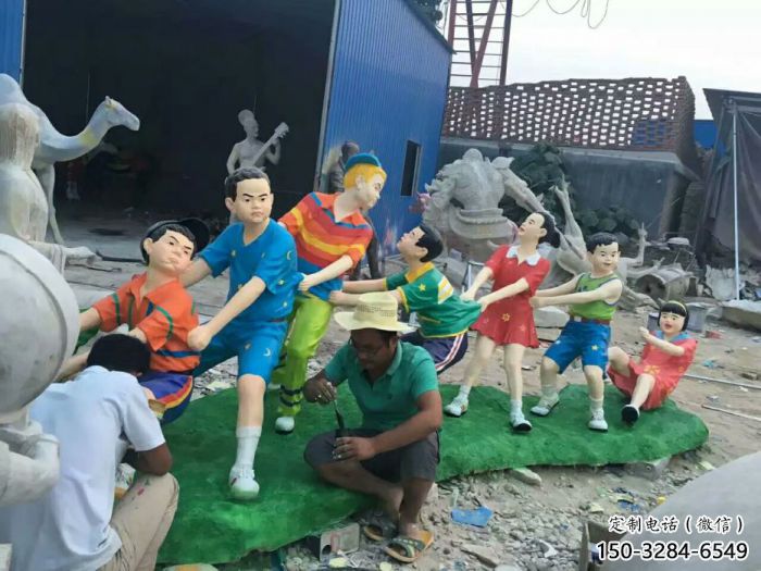 园林拔萝卜雕塑 风景区民俗雕塑 广场小品 园林拔萝卜雕塑 风景区民俗雕塑 广场小品