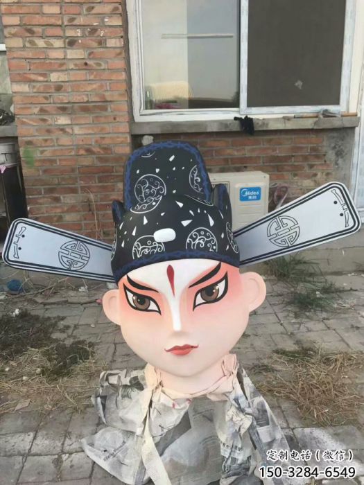 城市戏曲雕塑 风景区彩绘雕塑 抽象摆件