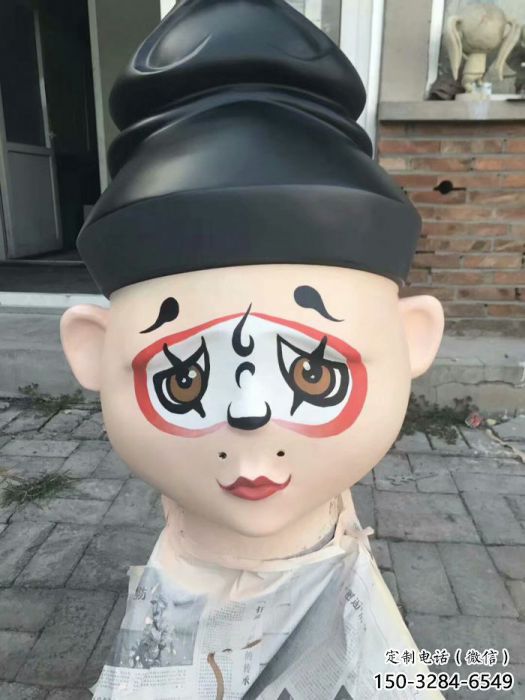 创意戏曲雕塑 步行街店门口雕塑 民俗小品