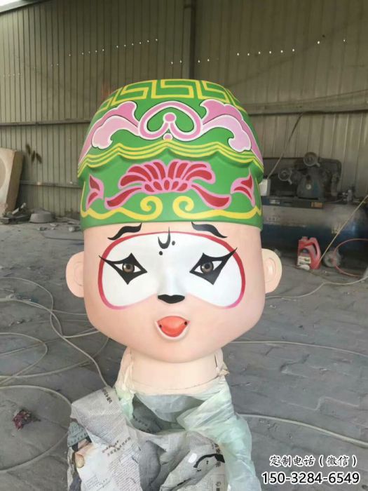 公园戏曲雕塑 酒店门口雕塑 彩绘摆件