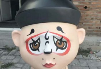 创意戏曲雕塑 步行街店门口雕塑 民俗小品
