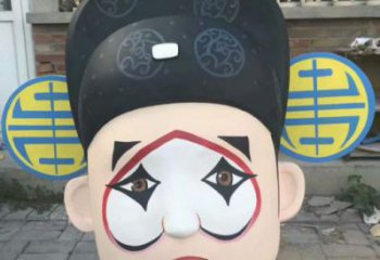 酒店戏曲雕塑 庭院民俗雕塑 彩绘小品
