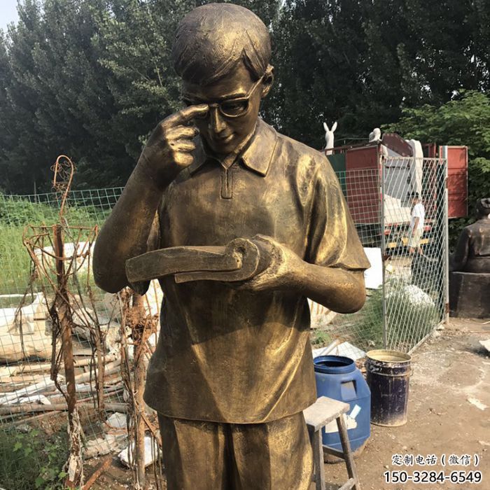 大型私塾先生雕塑 步行街学校雕塑 仿真摆件 大型私塾先生雕塑 步行街学校雕塑 仿真摆件