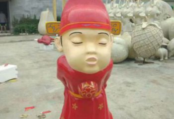 民俗戏曲雕塑 店门口园林雕塑 彩绘小品