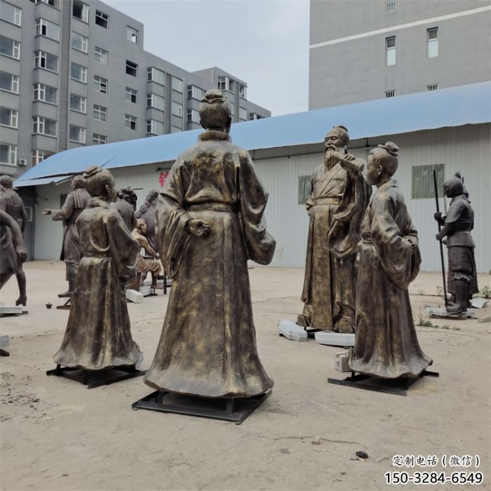 庭院私塾先生雕塑 城市彩绘雕塑 学校小品 庭院私塾先生雕塑 城市彩绘雕塑 学校小品