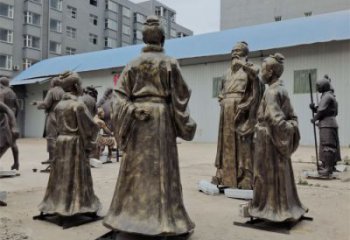 庭院私塾先生雕塑 城市彩绘雕塑 学校小品