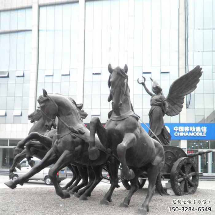 园林马夫雕塑 城市广场雕塑 步行街摆件 园林马夫雕塑 城市广场雕塑 步行街摆件