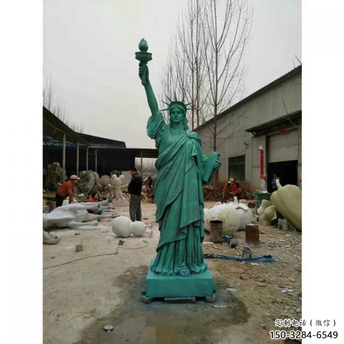 彩绘胜利女神雕塑 大型城市雕塑 商业街摆件