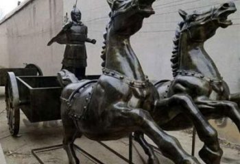 抽象马夫雕塑 店门口彩绘雕塑 步行街摆件