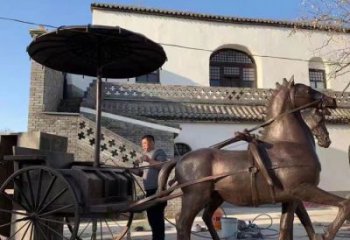 风景区马夫雕塑 售楼处广场雕塑 仿古摆件