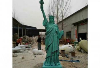 彩绘胜利女神雕塑 大型城市雕塑 商业街摆件