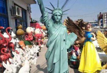 庭院胜利女神雕塑 城市彩绘雕塑 民俗小品