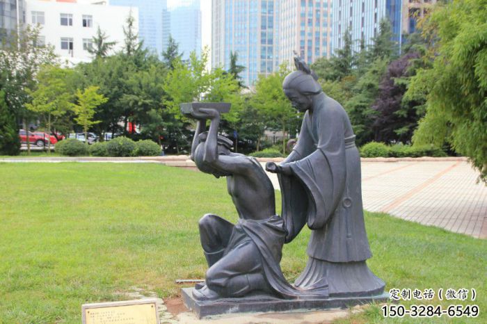 广场岳母刺字雕塑 公园典故雕塑 抽象摆件 广场岳母刺字雕塑 公园典故雕塑 抽象摆件