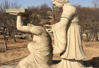园林岳母刺字雕塑 城市广场雕塑 步行街摆件