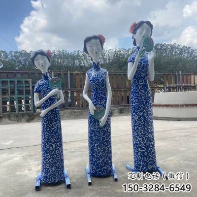 大型美女雕塑 步行街古代雕塑 仿真摆件