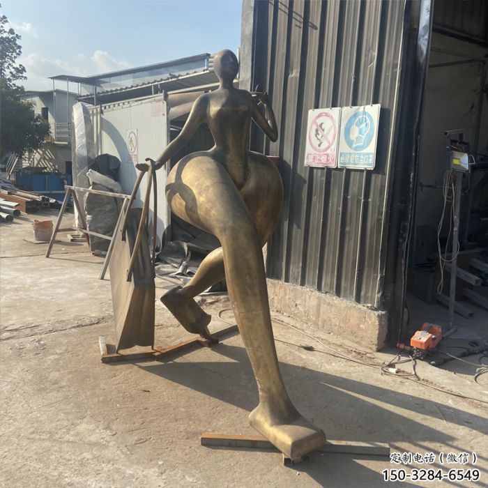 古代美女雕塑 店门口园林雕塑 抽象小品
