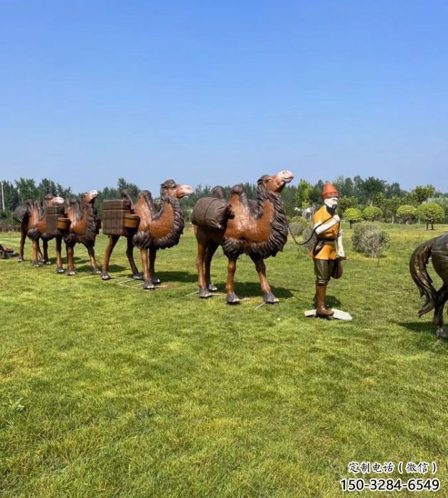 风景区丝绸之路雕塑 售楼处广场雕塑 仿古摆件 风景区丝绸之路雕塑 售楼处广场雕塑 仿古摆件