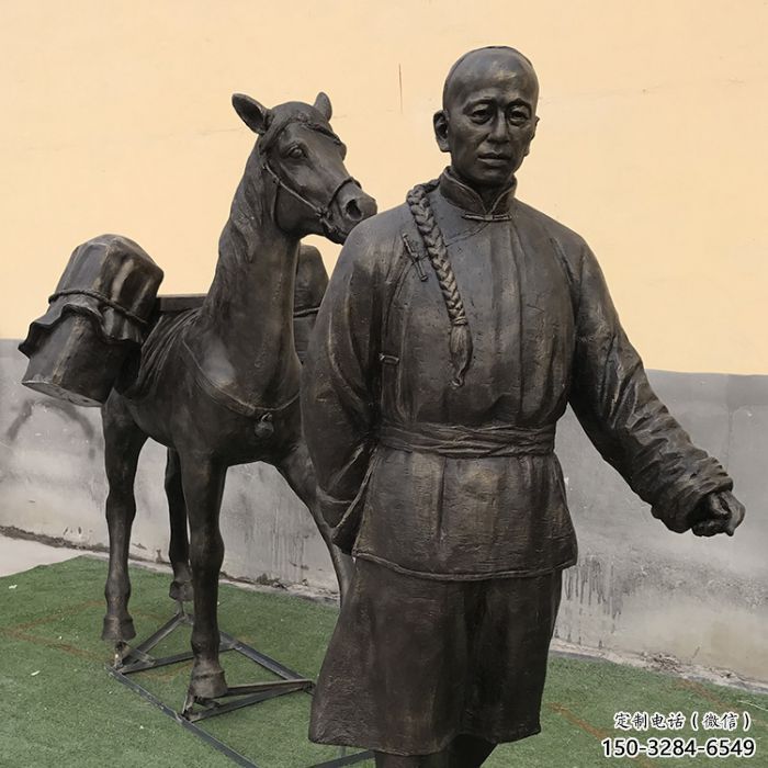 公园茶马古道雕塑 门口创意雕塑 售楼处小品 公园茶马古道雕塑 门口创意雕塑 售楼处小品
