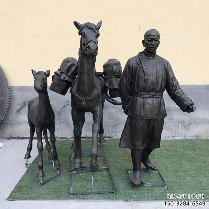 售楼处茶马古道雕塑 商业街雕塑 古代摆件 售楼处茶马古道雕塑 商业街雕塑 古代摆件