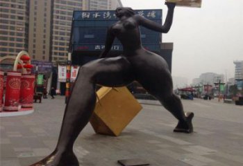庭院美女雕塑 城市彩绘雕塑 古代小品
