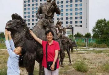 大型茶马古道雕塑 步行街古代雕塑 仿真摆件