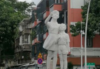 抽象少先队员雕塑 店门口彩绘雕塑 学校摆件