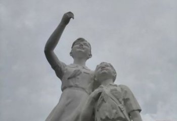 大型少先队员雕塑厂家 商业街广场雕塑 彩绘摆件