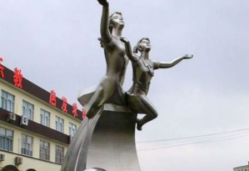 园林少先队员雕塑 城市广场雕塑 步行街摆件